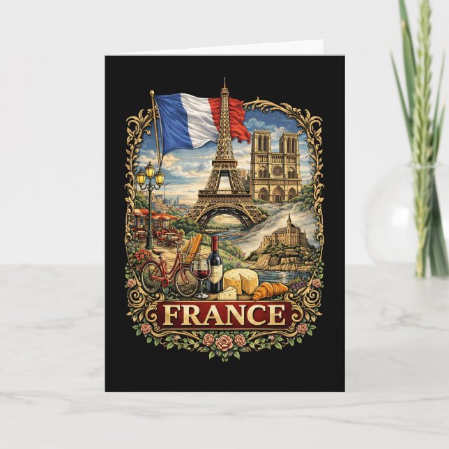Cartes Pour Fêtes Annuelles France (Devant)