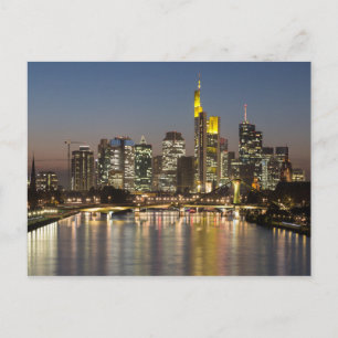 Cartes Pour Fêtes Annuelles Francfort Skyline Allemagne cadeau Poster