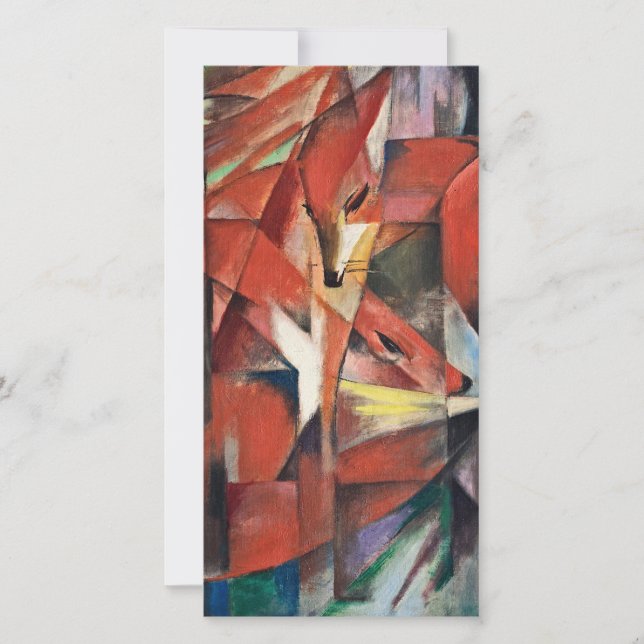 Cartes Pour Fêtes Annuelles Franz Marc - Les Renards (Devant)
