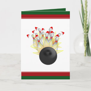 Cartes Pour Fêtes Annuelles Frappe de quilles de Noël