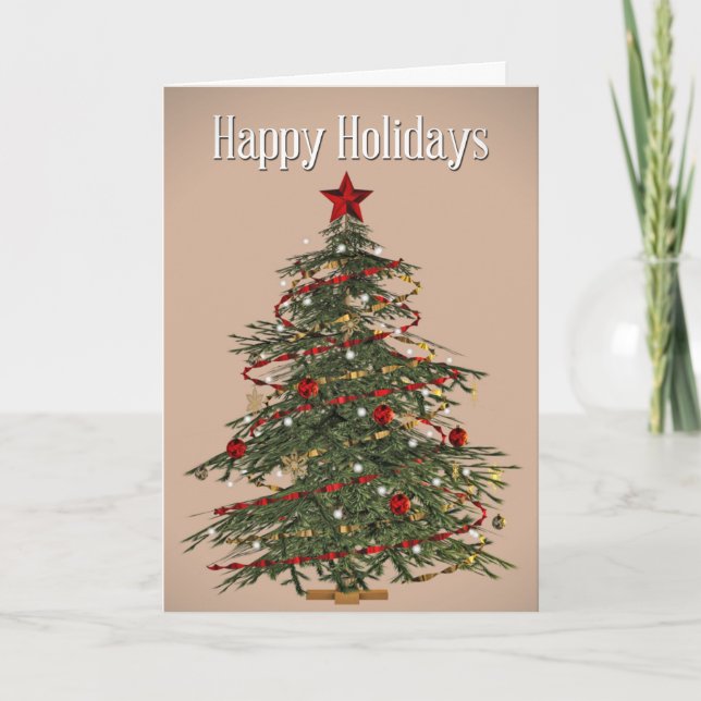 Cartes Pour Fêtes Annuelles Fraser Fir Christmas Tree Card (Devant)