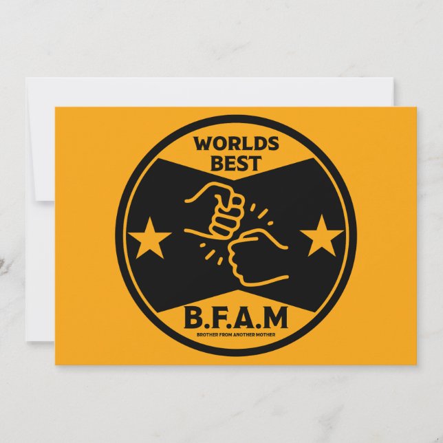 Cartes Pour Fêtes Annuelles Frère D'Une Autre Mère (Devant)