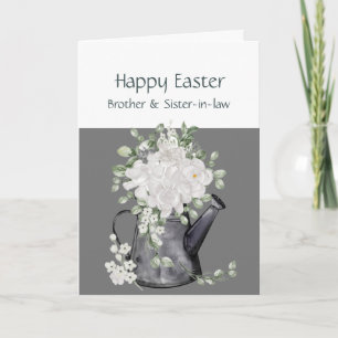 Cartes Pour Fêtes Annuelles Frère et belle-sœur Pâques Fleurs blanches