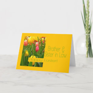 Cartes Pour Fêtes Annuelles Frère et femme heureux Pâques