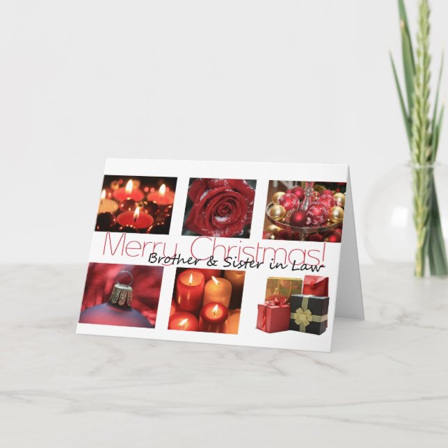 Cartes Pour Fêtes Annuelles Frère et soeur en droit Noël (Devant)