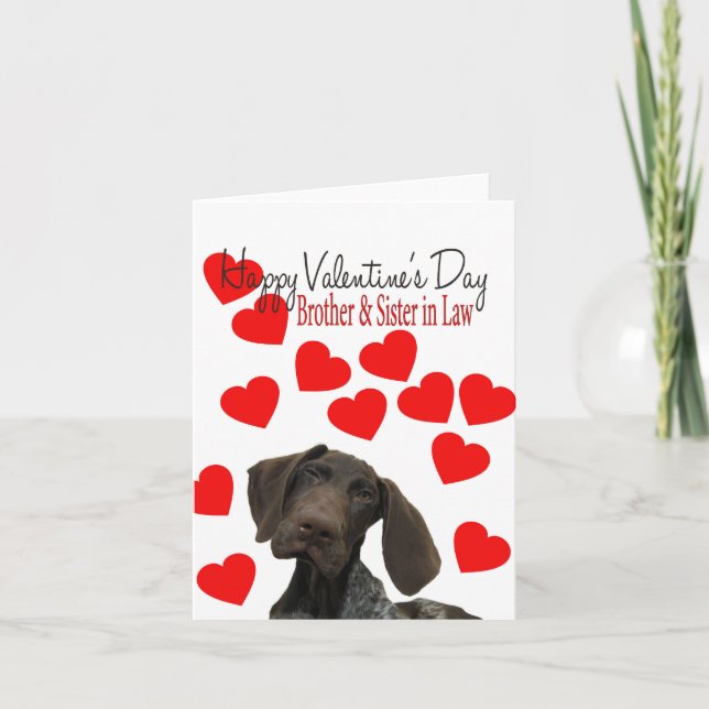 Cartes Pour Fêtes Annuelles Frère & Soeur en Droit Glossy Grizzly Valentine (Devant)