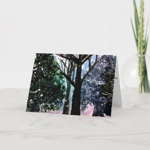Cartes Pour Fêtes Annuelles Freshly Pièges Snow Watercolor Holiday
