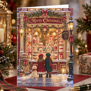 Cartes Pour Fêtes Annuelles Friandises de Noël victoriennes Nostalgiques