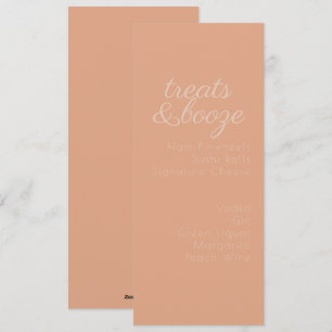 Cartes Pour Fêtes Annuelles Friandises minimalistes Boissons Tons terreux 