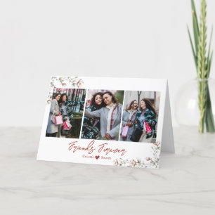 Cartes Pour Fêtes Annuelles Friends Forever Photos Friends Foled Holiday Card