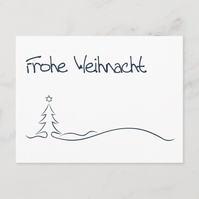 Cartes Pour Fêtes Annuelles Frohe Weihnacht... / Joyeux Noël (Devant)