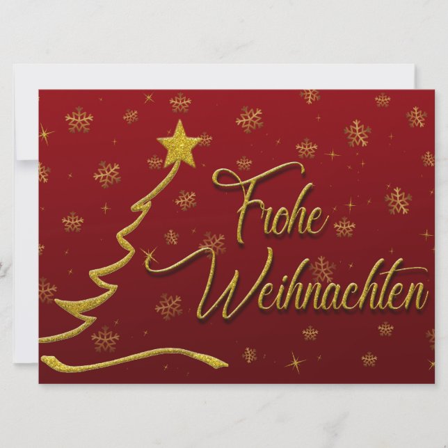 Cartes Pour Fêtes Annuelles Frohe Weihnachten (Devant)