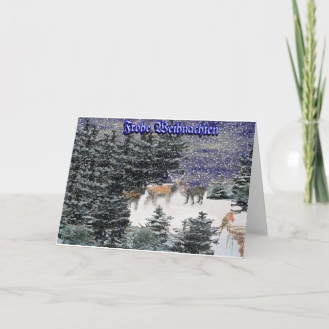 Cartes Pour Fêtes Annuelles Frohe Weihnachten (Devant)