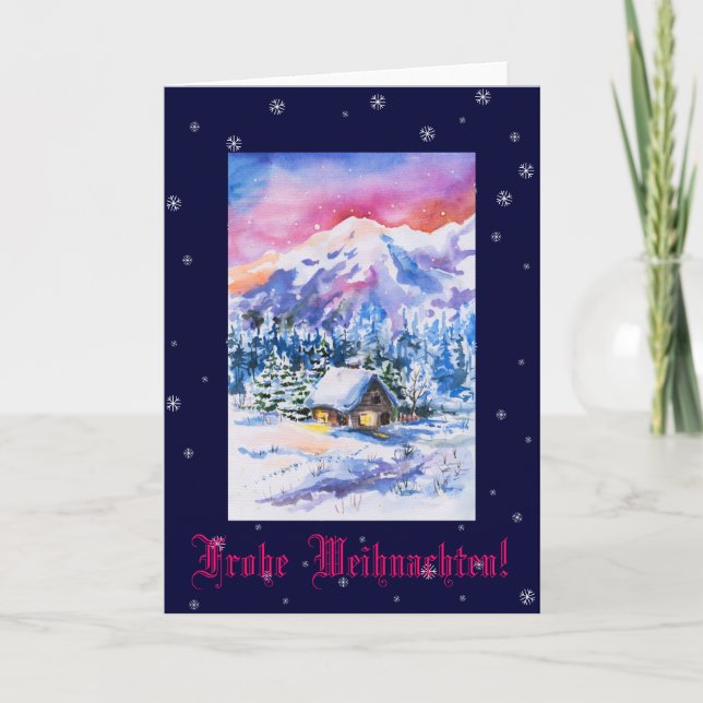 Cartes Pour Fêtes Annuelles Frohe Weihnachten ! (Devant)