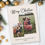 Cartes Pour Fêtes Annuelles Frohe Weihnachten kundenspezifische Foto Feiertage<br><div class="desc">Joyeux Noël,  photo de vacances.</div>