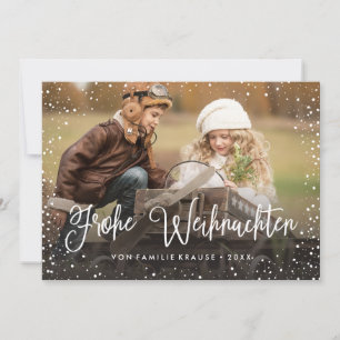 Cartes Pour Fêtes Annuelles Frohe Weihnachten Weihnachtskarte