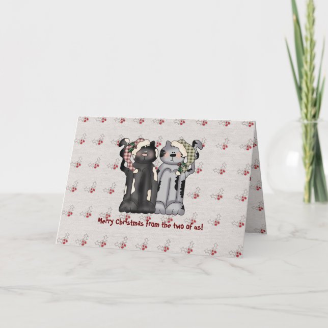Cartes Pour Fêtes Annuelles From the Two of Us... (Devant)