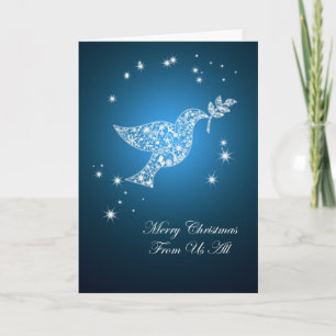 Cartes Pour Fêtes Annuelles From us all, Dove of peace
