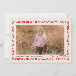 Cartes Pour Fêtes Annuelles Frontière botanique