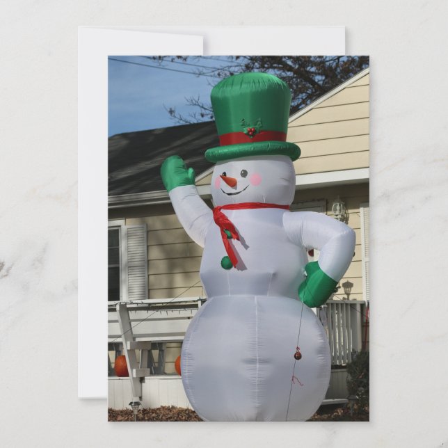 Cartes Pour Fêtes Annuelles Frosty Disco (Devant)