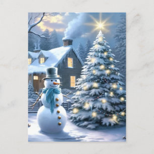 Cartes Pour Fêtes Annuelles Frosty et son Noël magique