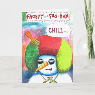 Cartes Pour Fêtes Annuelles Frosty le Fro-Man