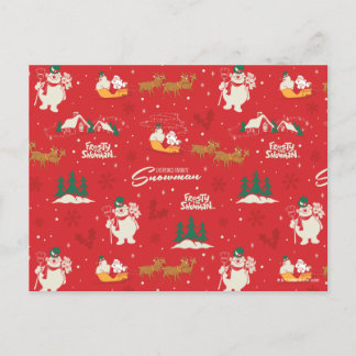 Cartes Pour Fêtes Annuelles Frosty - Le motif de bonhomme de neige préféré de 