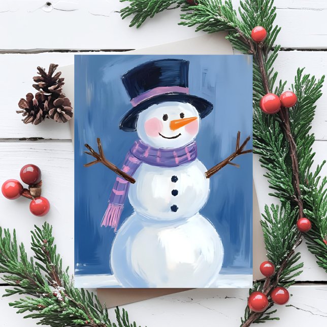 Cartes Pour Fêtes Annuelles Frosty Noël du bonhomme de neige (Créateur téléchargé)