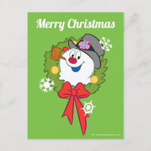 Cartes Pour Fêtes Annuelles Frosty the Snowman™   Crème Frosty Holiday