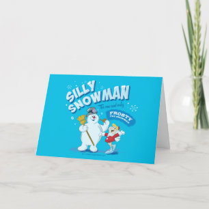 Cartes Pour Fêtes Annuelles Frosty the Snowman™   "Silly Snowman"