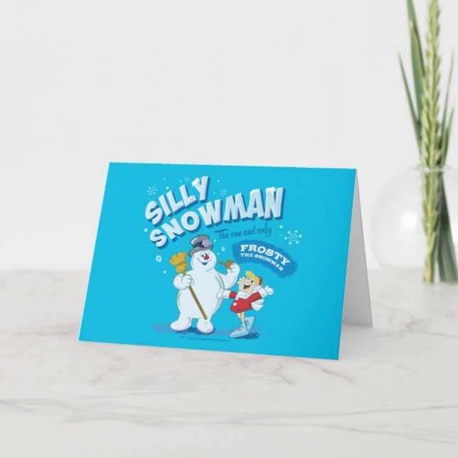 Cartes Pour Fêtes Annuelles Frosty the Snowman™ | "Silly Snowman" (Devant)