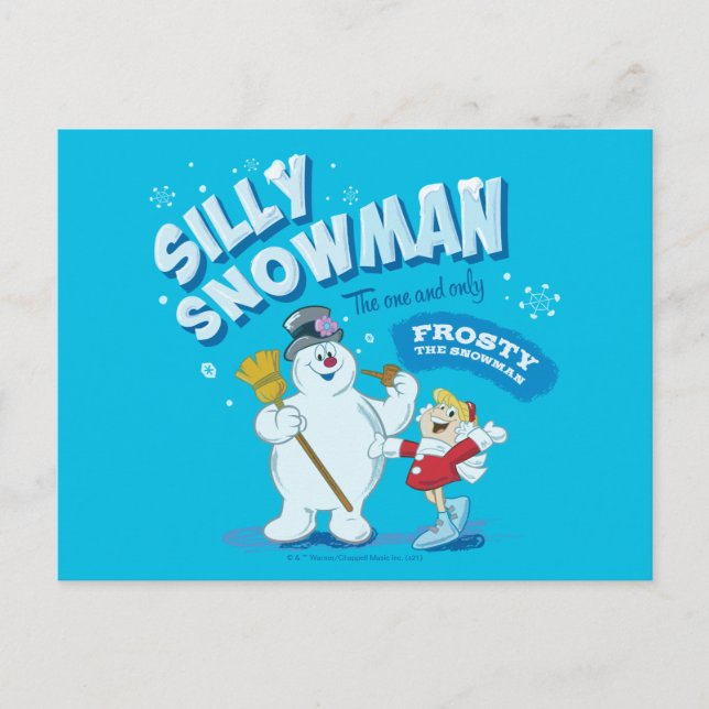 Cartes Pour Fêtes Annuelles Frosty the Snowman™ | "Silly Snowman" (Devant)