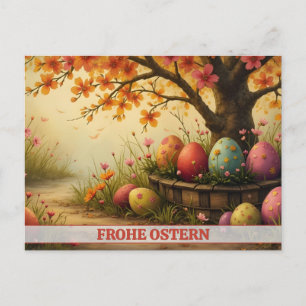 Cartes Pour Fêtes Annuelles Frühlingsblütenzauber mit Ostéréierpracht