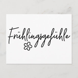 Cartes Pour Fêtes Annuelles Frühlingsgefühle, Mot allemand, Fièvre du printemp