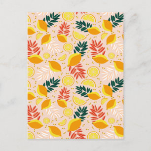 Cartes Pour Fêtes Annuelles Fruit de citron d'été frais