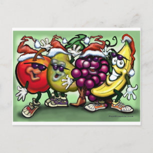Cartes Pour Fêtes Annuelles Fruits de Noël