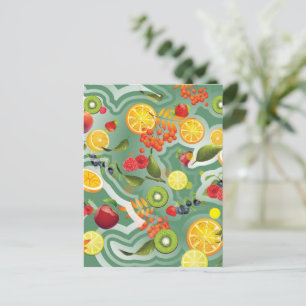 Cartes Pour Fêtes Annuelles Fruits mixtes 7