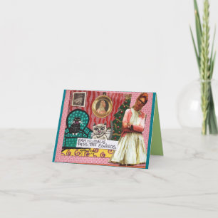 CARTES POUR FÊTES ANNUELLES FUMISTERIE DE NOTECARD-BAH. PASSEZ LE LAIT DE