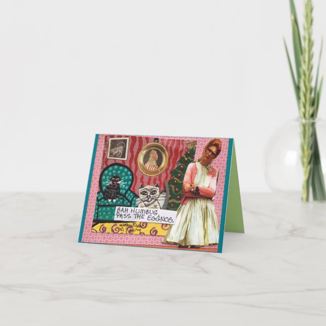 CARTES POUR FÊTES ANNUELLES FUMISTERIE DE NOTECARD-BAH. PASSEZ LE LAIT DE (Devant)