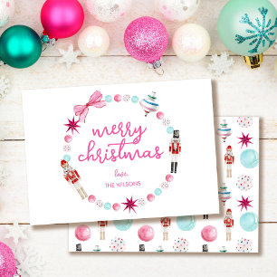 Cartes Pour Fêtes Annuelles Fun Coloré Nutcracker Noël