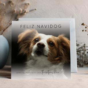 Cartes Pour Fêtes Annuelles Fun Feliz Navidog   Photo Noël