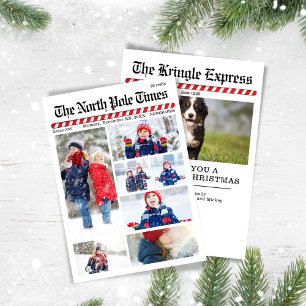 Cartes Pour Fêtes Annuelles Fun Joyeux Noël Photo Collage Journal