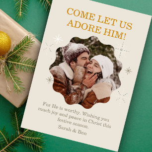 Cartes Pour Fêtes Annuelles Fun moderne Festith Faith Photo Joyeuses Fêtes