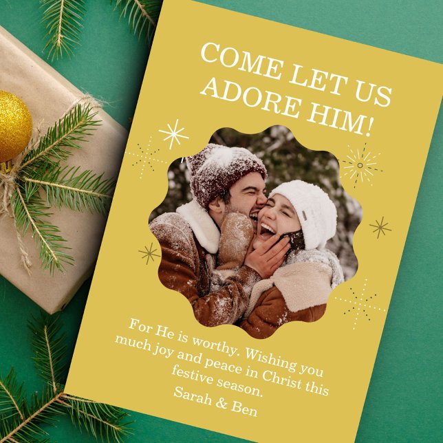 Cartes Pour Fêtes Annuelles Fun moderne Festith Faith Photo Joyeuses Fêtes (Créateur téléchargé)