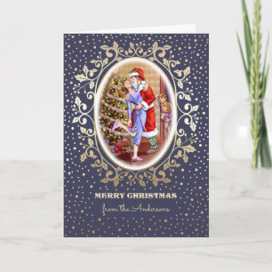 Cartes Pour Fêtes Annuelles Fun Noël Famille Scène personnalisée