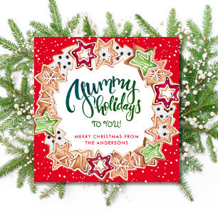 Cartes Pour Fêtes Annuelles Fun Yummy Christmas Cookie Holiday Card