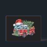 Cartes Pour Fêtes Annuelles Funky Camion Santa Hat Feux de Noël Lumières<br><div class="desc">Funky Camion Santa Hat Feux de Noël Lumières</div>