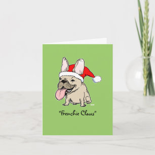Cartes Pour Fêtes Annuelles Funky French Bulldog Christmas Frenchie Père Noël