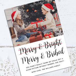 Cartes Pour Fêtes Annuelles Funky Joyeux et Bright Christmas Photo