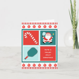 Cartes Pour Fêtes Annuelles Funky Pickleball Fêtes Cartes de Noël
